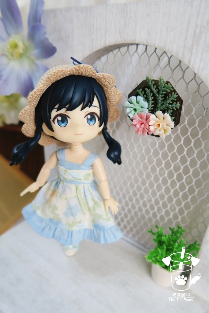 【オビツ11・1/12ドール服】ねじりワンピース 3色