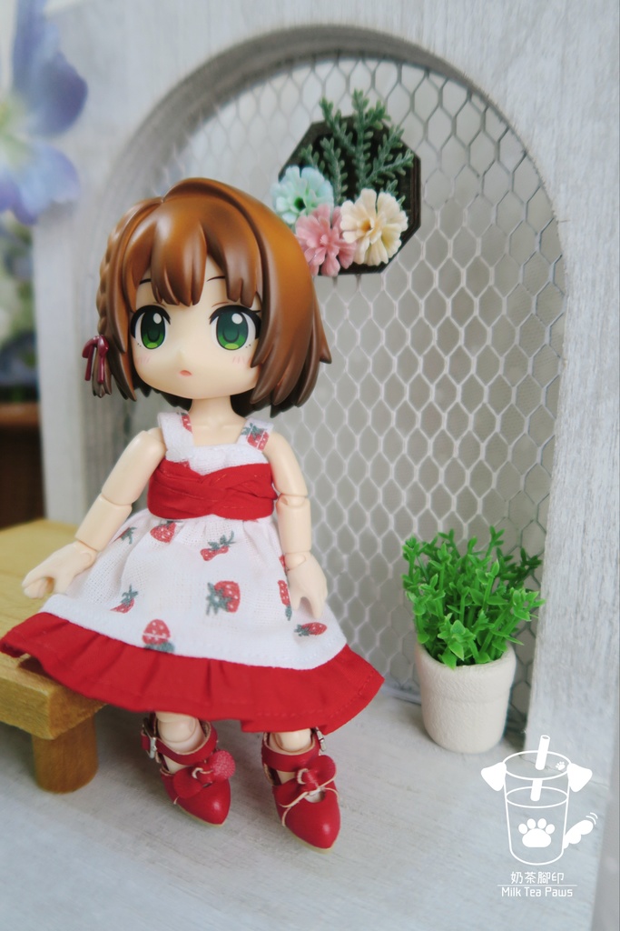 【オビツ11・1/12ドール服】ねじりワンピース 3色