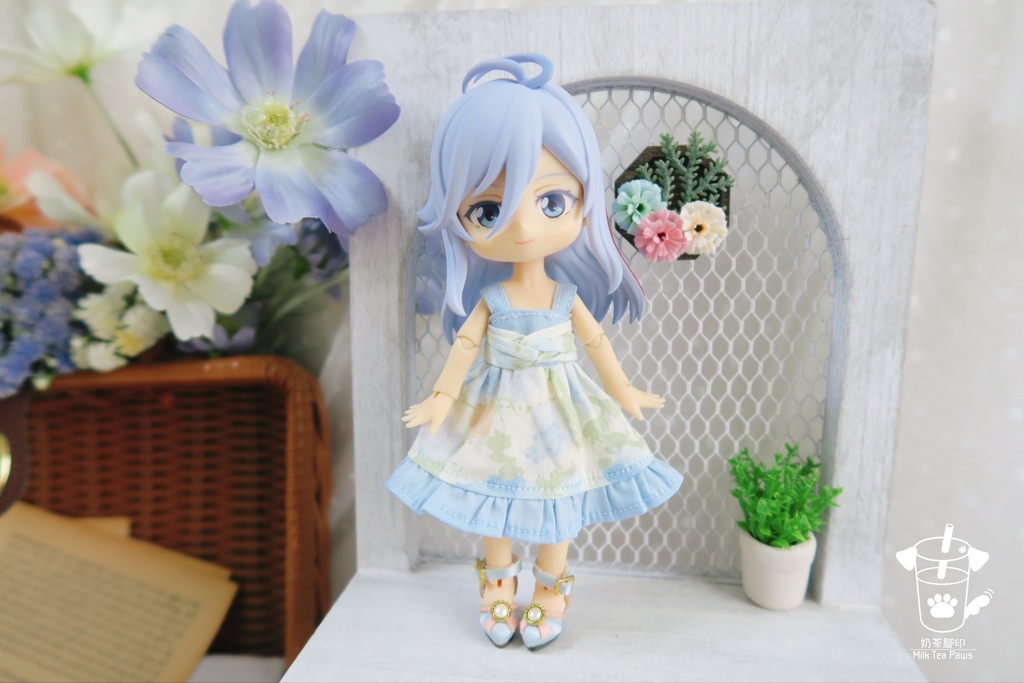 【オビツ11・1/12ドール服】ねじりワンピース 3色