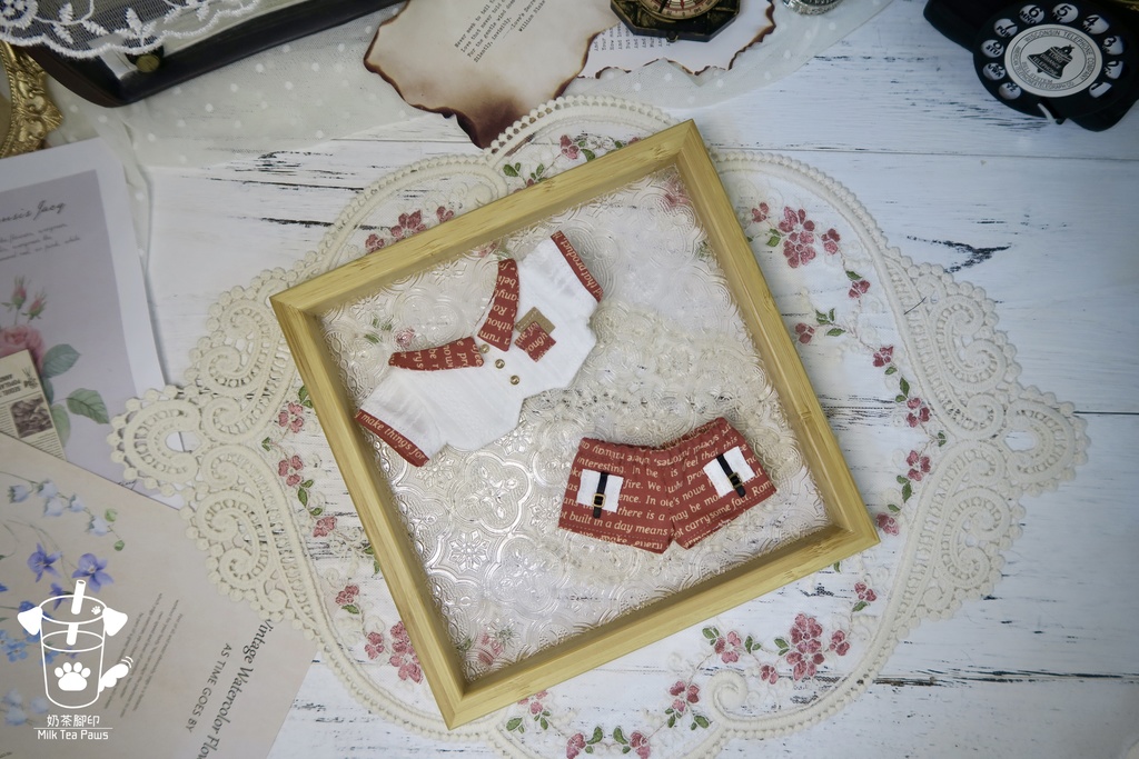 【15cmぬいぐるみ・ぬい服】Mono Whisper・英字柄シャツセット・ジャンスカセット(2色)