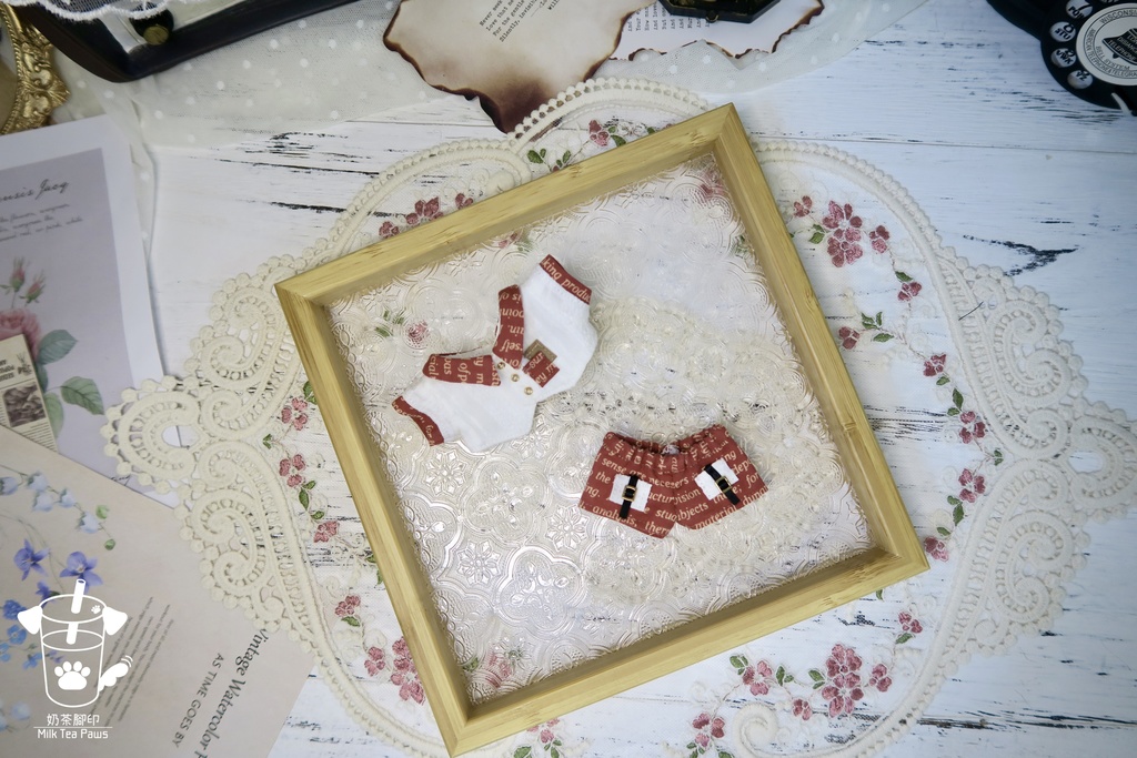 【10cmぬいぐるみ・ぬい服】Mono Whisper・英字柄シャツセット・ジャンスカセット(2色)