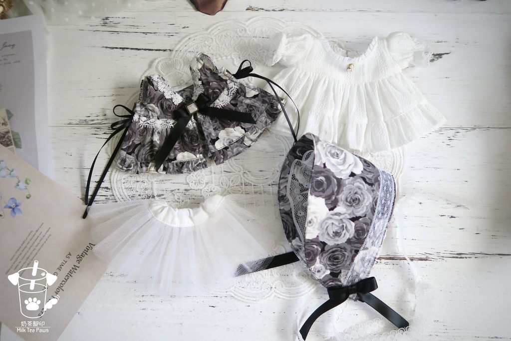 【20cmぬいぐるみ・ぬい服】薔薇回廊・ドレスセット(4色)