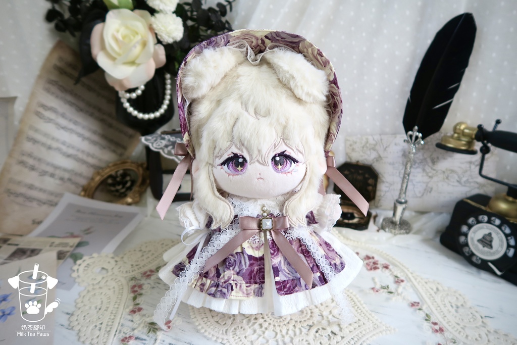 【20cmぬいぐるみ・ぬい服】薔薇回廊・ドレスセット(4色)