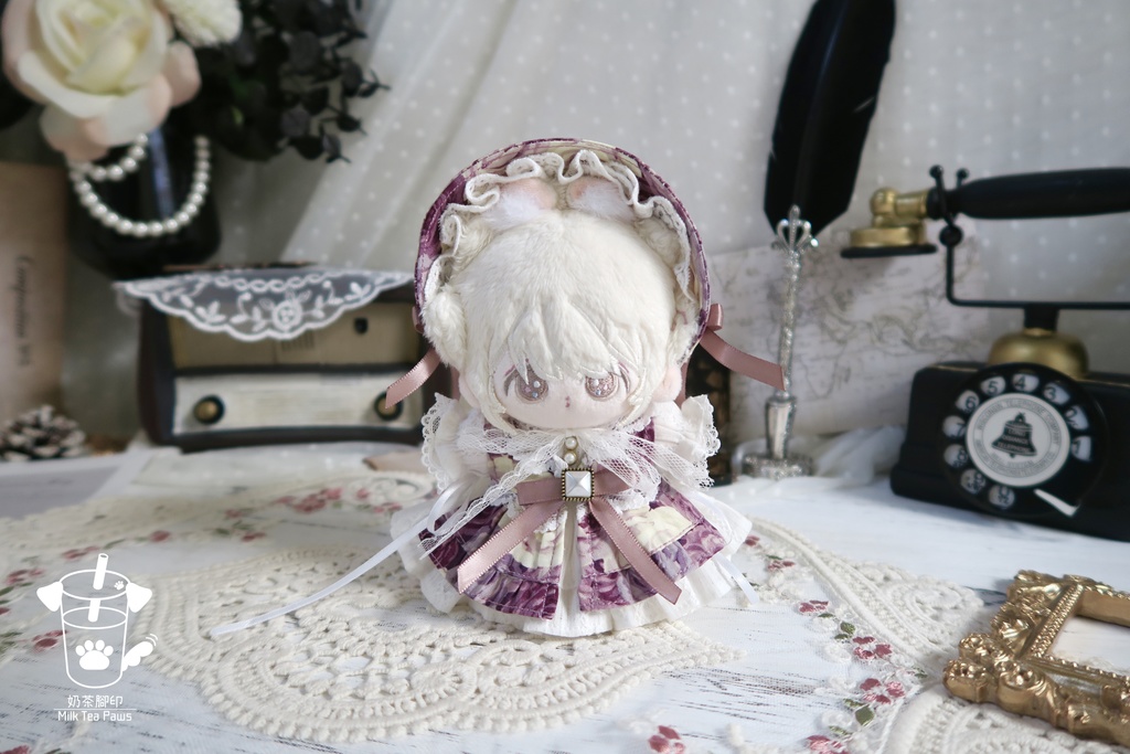 【10cmぬいぐるみ・ぬい服】薔薇回廊・ドレスセット(4色)