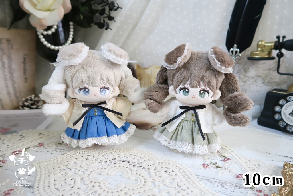 【10cm・15cm・20cmぬいぐるみ・ぬい服】小花レースボレロ(2色)