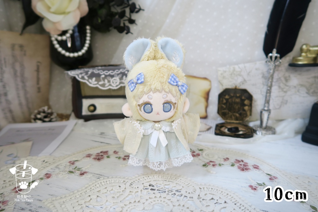 【10cm・15cm・20cmぬいぐるみ・ぬい服】小花レースボレロ(2色)