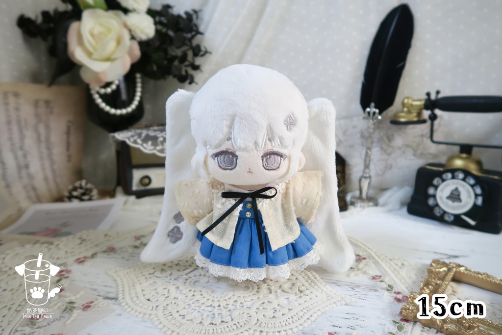 【10cm・15cm・20cmぬいぐるみ・ぬい服】小花レースボレロ(2色)