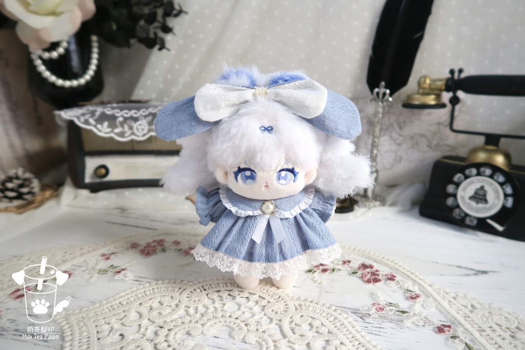 【10cmぬいぐるみ・ぬい服】ハニーエンジェルブッセ・ワンピースセット(6色)
