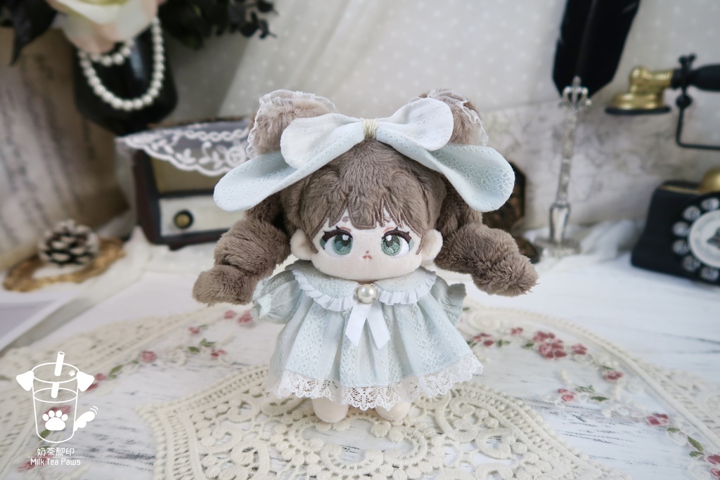 【10cmぬいぐるみ・ぬい服】ハニーエンジェルブッセ・ワンピースセット(6色)