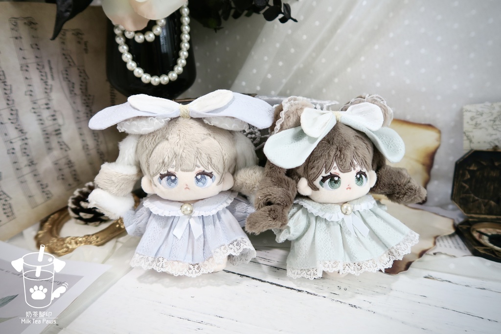 【10cmぬいぐるみ・ぬい服】ハニーエンジェルブッセ・ワンピースセット(6色)