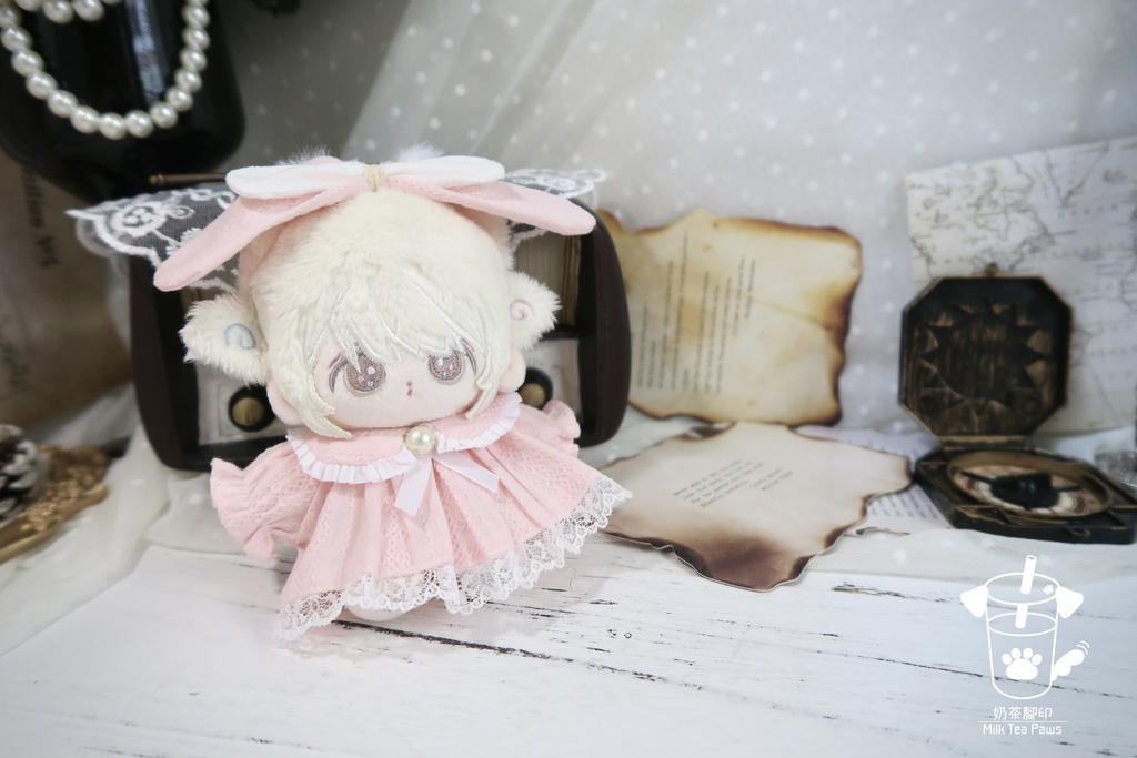 【10cmぬいぐるみ・ぬい服】ハニーエンジェルブッセ・ワンピースセット(6色)