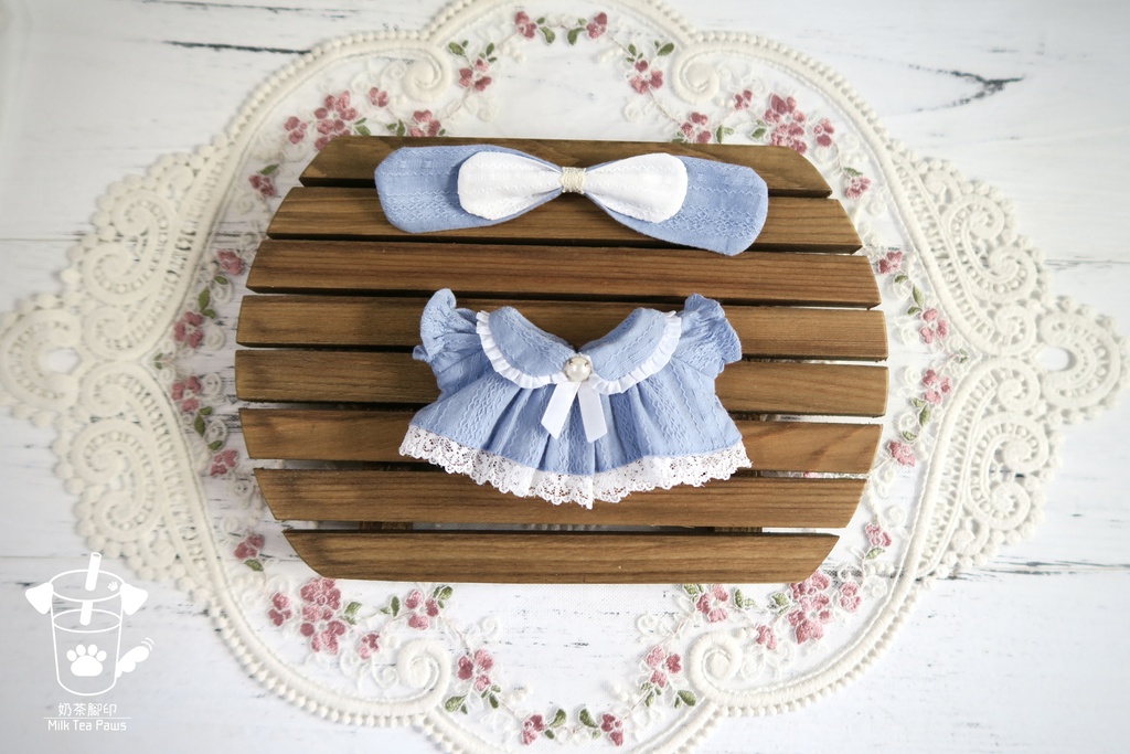 【10cmぬいぐるみ・ぬい服】ハニーエンジェルブッセ・ワンピースセット(6色)