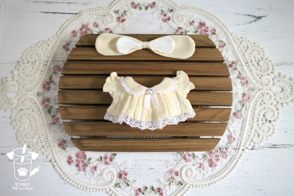 【10cmぬいぐるみ・ぬい服】ハニーエンジェルブッセ・ワンピースセット(6色)