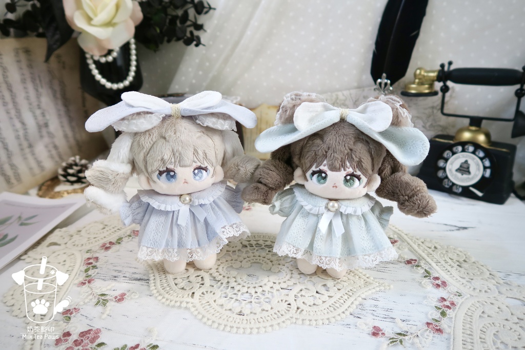 【10cmぬいぐるみ・ぬい服】ハニーエンジェルブッセ・ワンピースセット(6色)