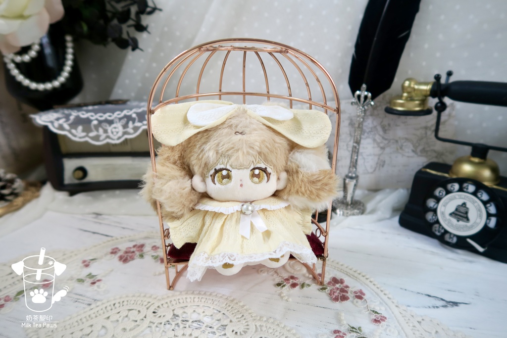 【10cmぬいぐるみ・ぬい服】ハニーエンジェルブッセ・ワンピースセット(6色)