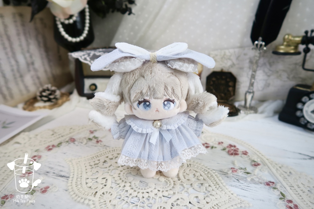 【10cmぬいぐるみ・ぬい服】ハニーエンジェルブッセ・ワンピースセット(6色)