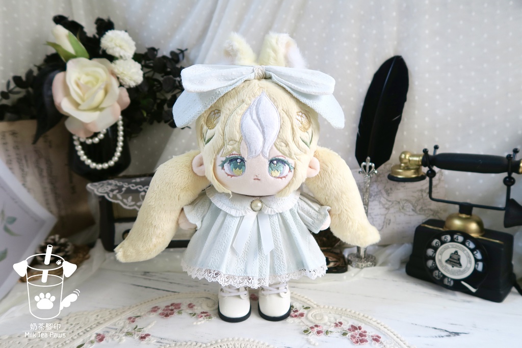 【20cmぬいぐるみ・ぬい服】ハニーエンジェルブッセ・ワンピースセット(6色)