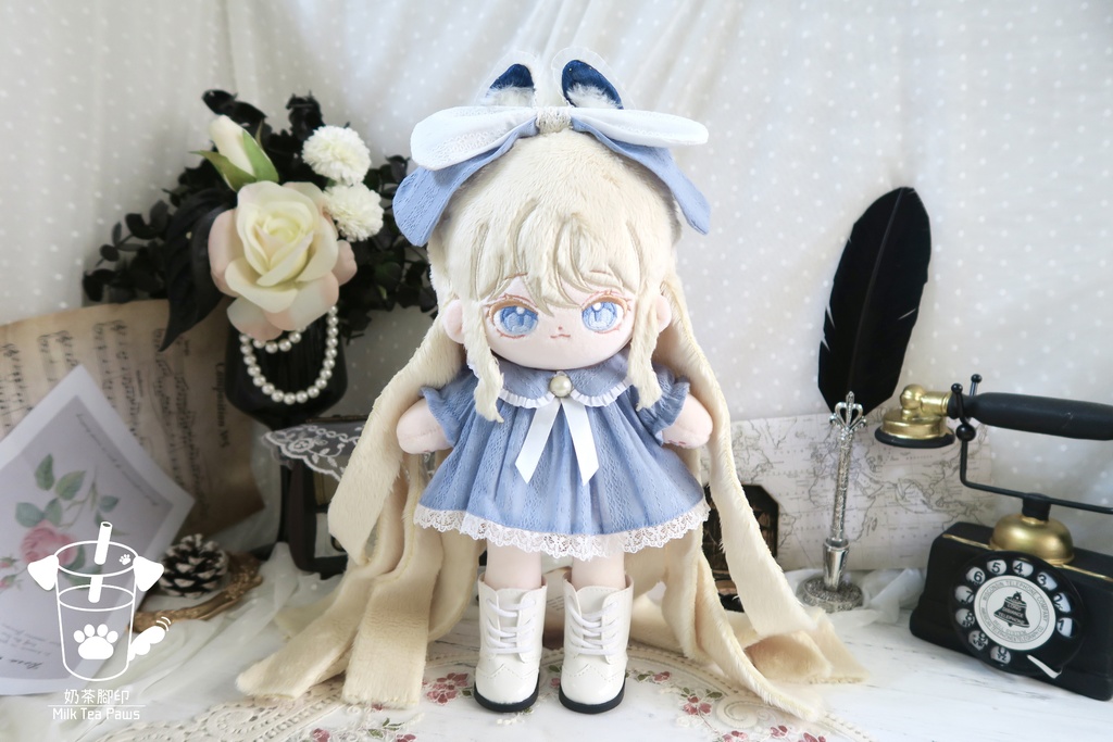 【20cmぬいぐるみ・ぬい服】ハニーエンジェルブッセ・ワンピースセット(6色)
