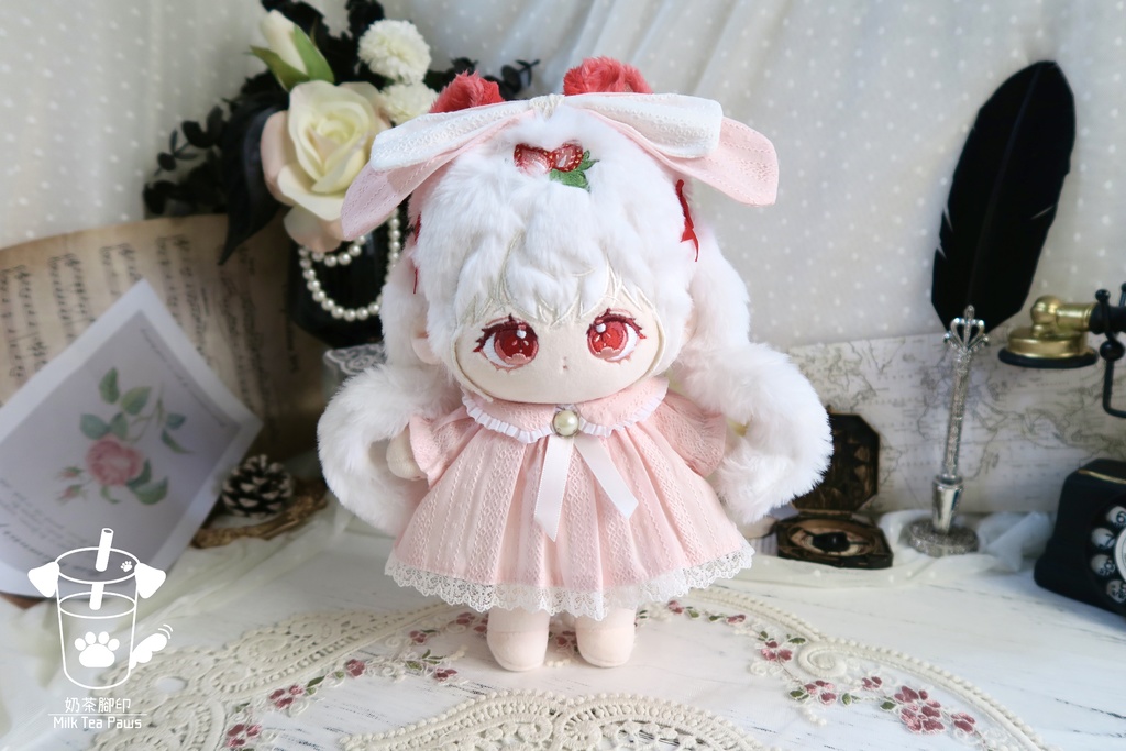 【20cmぬいぐるみ・ぬい服】ハニーエンジェルブッセ・ワンピースセット(6色)