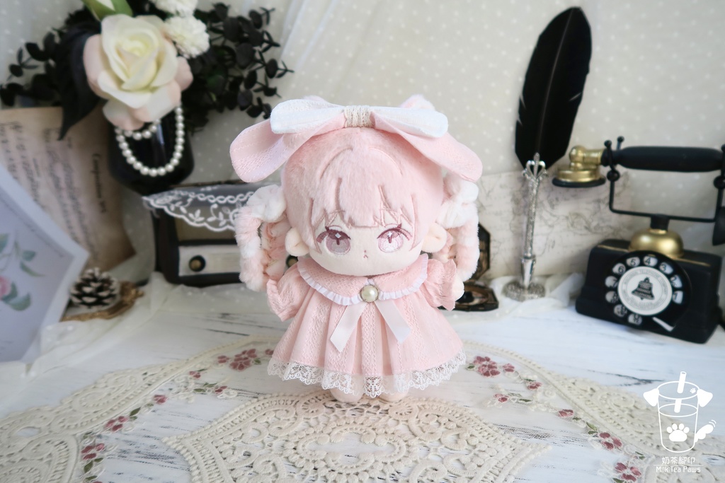 【15cmぬいぐるみ・ぬい服】ハニーエンジェルブッセ・ワンピースセット(6色)