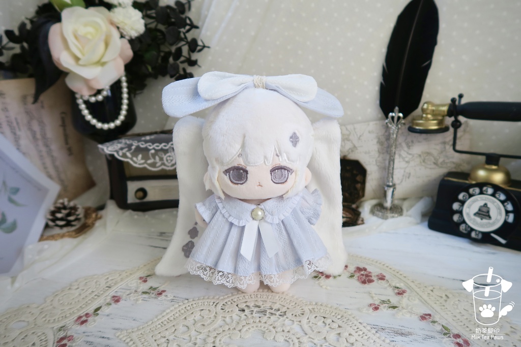 【15cmぬいぐるみ・ぬい服】ハニーエンジェルブッセ・ワンピースセット(6色)