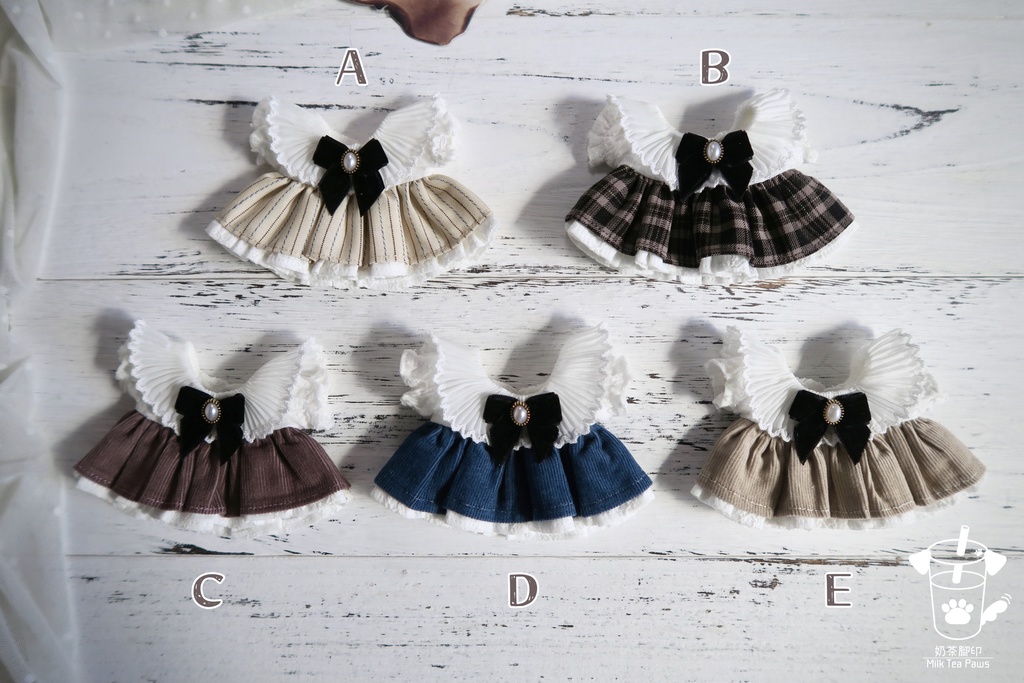 【10cmぬいぐるみ・ぬい服】Earl’s Poetry・ワンピース(全5柄)