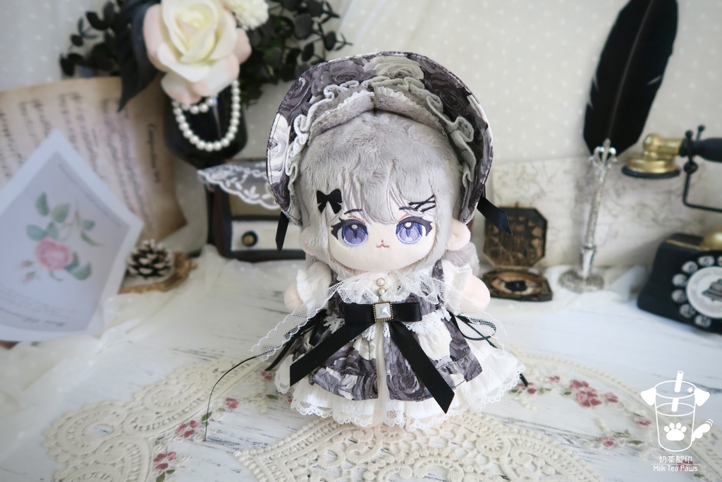 【15cmぬいぐるみ・ぬい服】薔薇回廊・ドレスセット(3色)