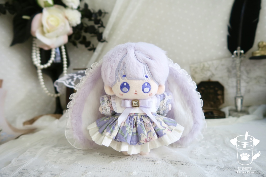 【10cmぬいぐるみ・ぬい服】温室リリー・お花ワンピースセット(全3色)