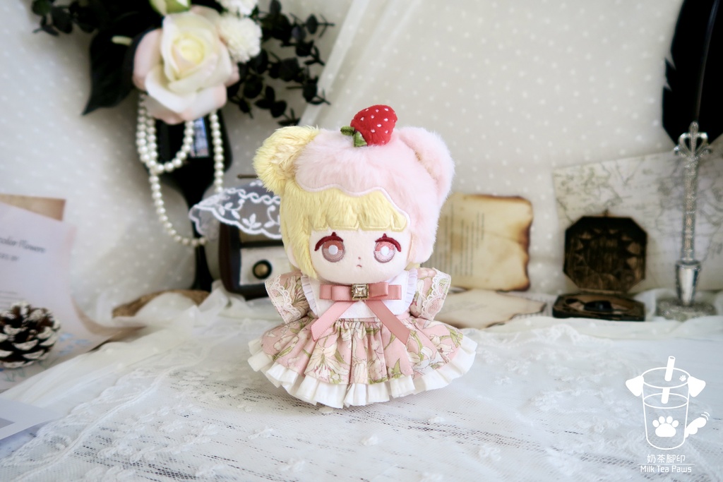 【10cmぬいぐるみ・ぬい服】温室リリー・お花ワンピースセット(全3色)