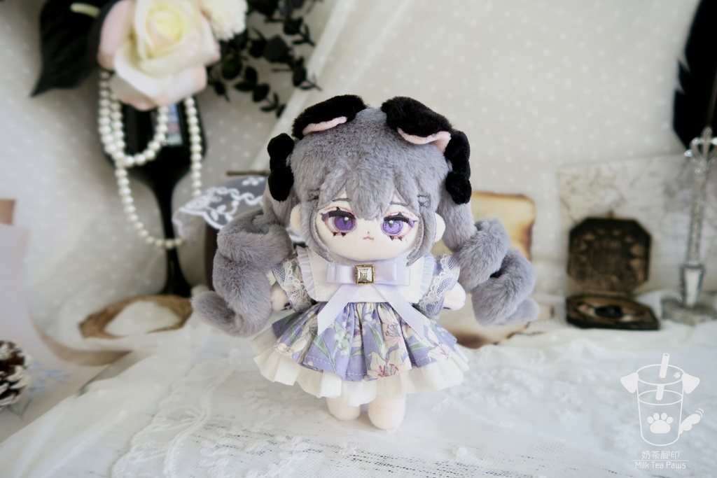 【10cmぬいぐるみ・ぬい服】温室リリー・お花ワンピースセット(全3色)