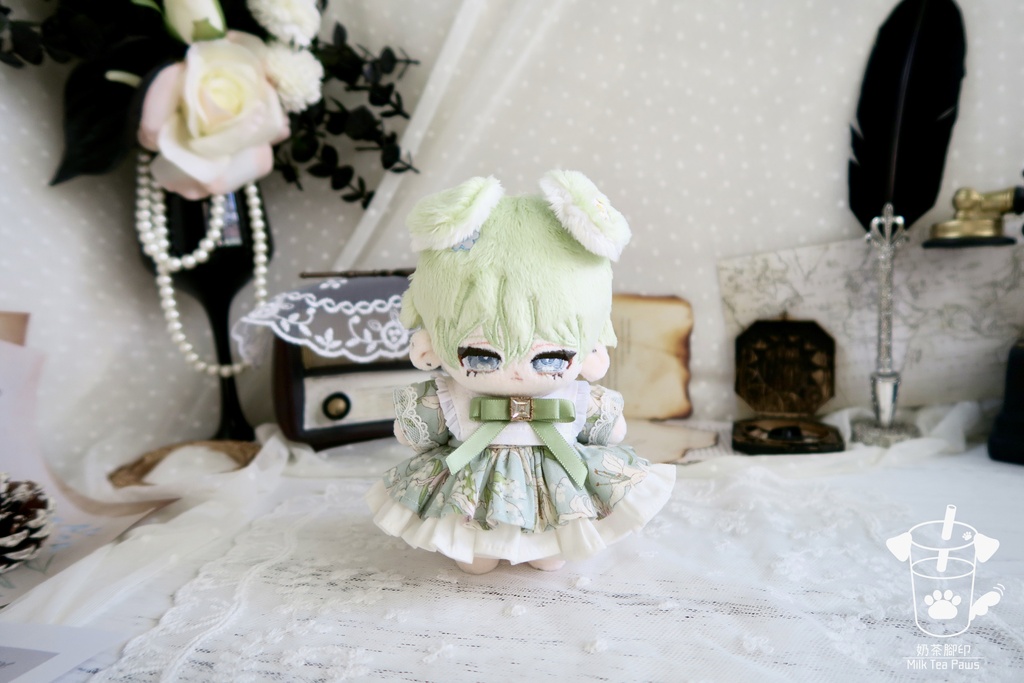 【10cmぬいぐるみ・ぬい服】温室リリー・お花ワンピースセット(全3色)