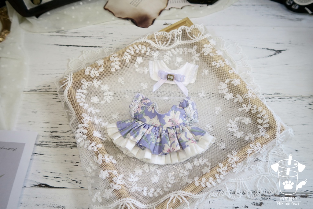 【10cmぬいぐるみ・ぬい服】温室リリー・お花ワンピースセット(全3色)