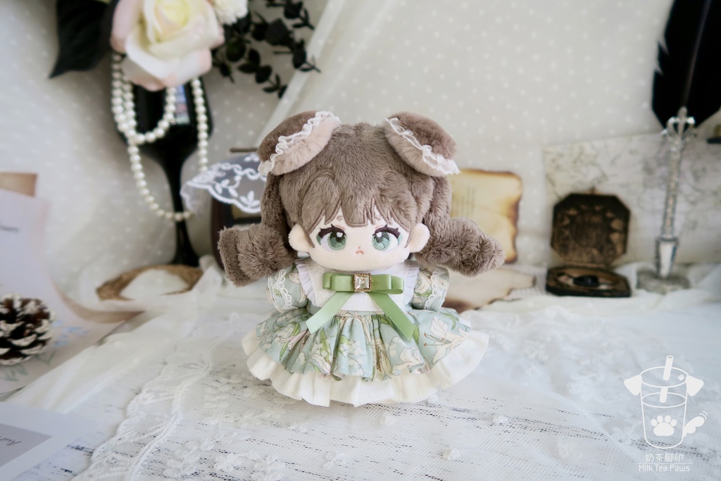 【10cmぬいぐるみ・ぬい服】温室リリー・お花ワンピースセット(全3色)