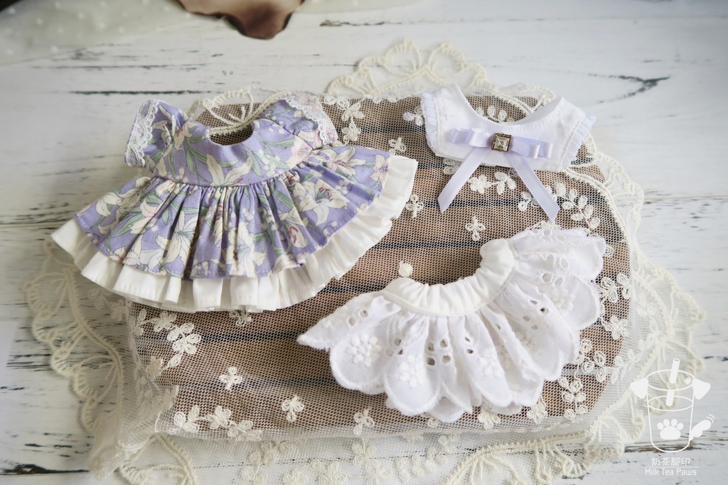 【15cmぬいぐるみ・ぬい服】温室リリー・お花ワンピースセット(全3色)