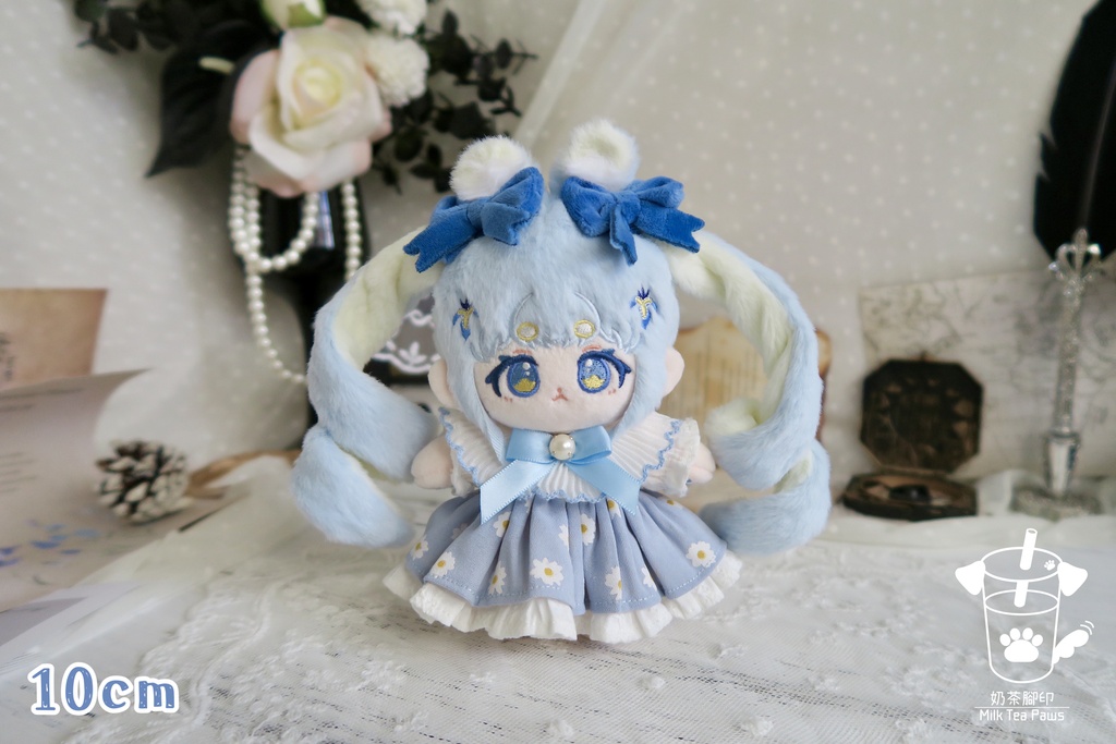 【10cmぬいぐるみ・ぬい服】Light Earl Grey・ワンピース(全2柄)