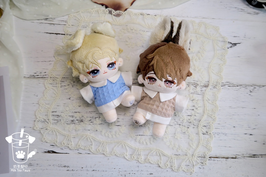 【10cmぬいぐるみ・ぬい服】フェイクレイヤードシャツ(6色)