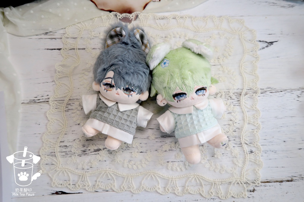 【10cmぬいぐるみ・ぬい服】フェイクレイヤードシャツ(6色)