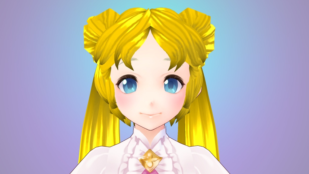 [VRoid] 無料 FREE: Moon Cosplay Hair Preset [ムーン★コスプレ]