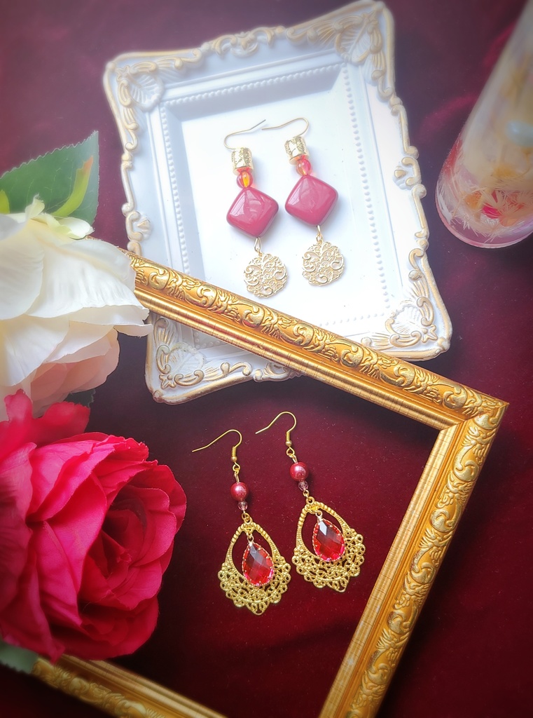 炎の女王のイヤーアクセサリー