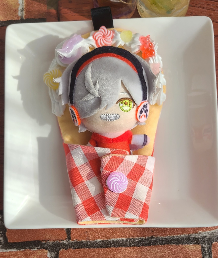 クレープ風 おくるみぬい服