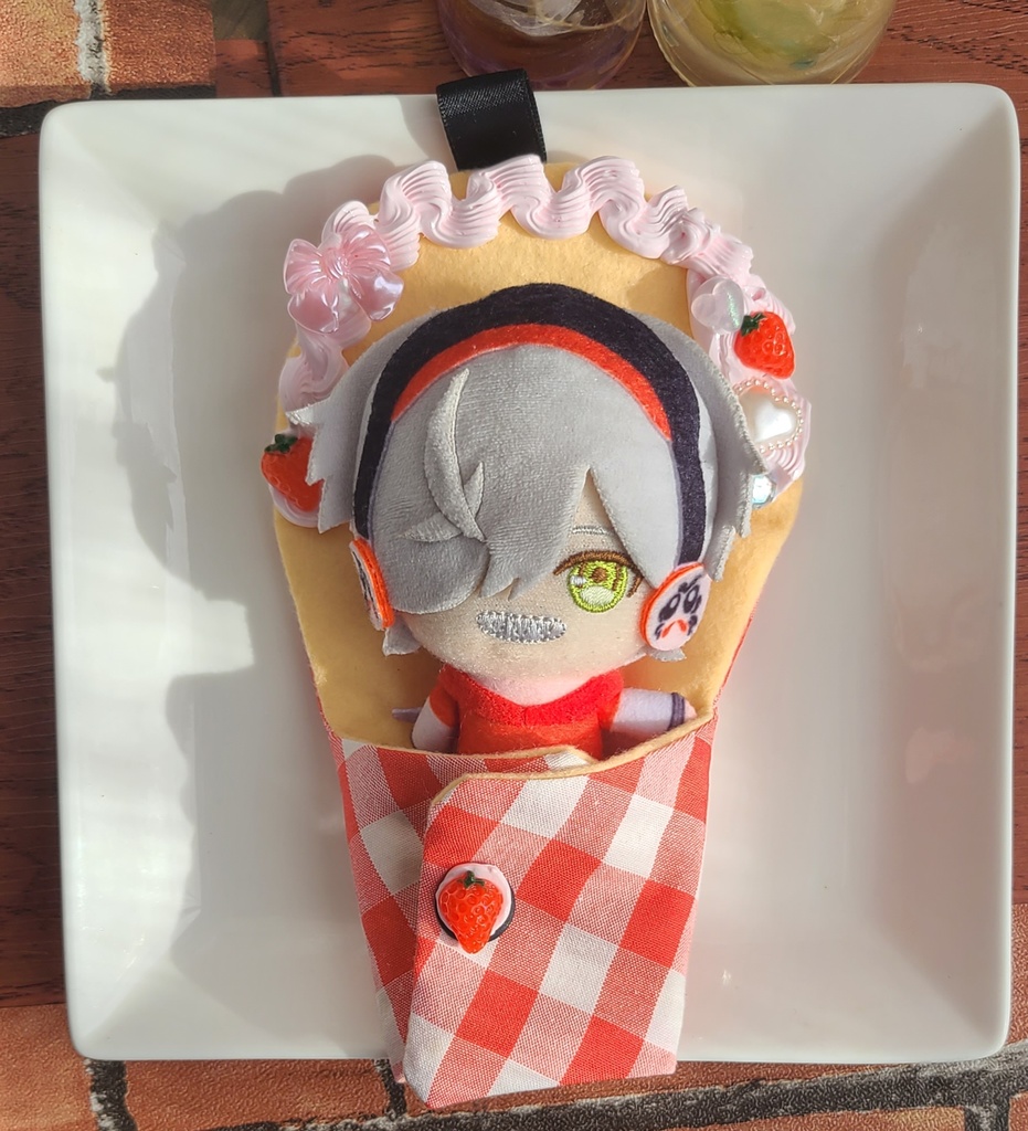 クレープ風 おくるみぬい服