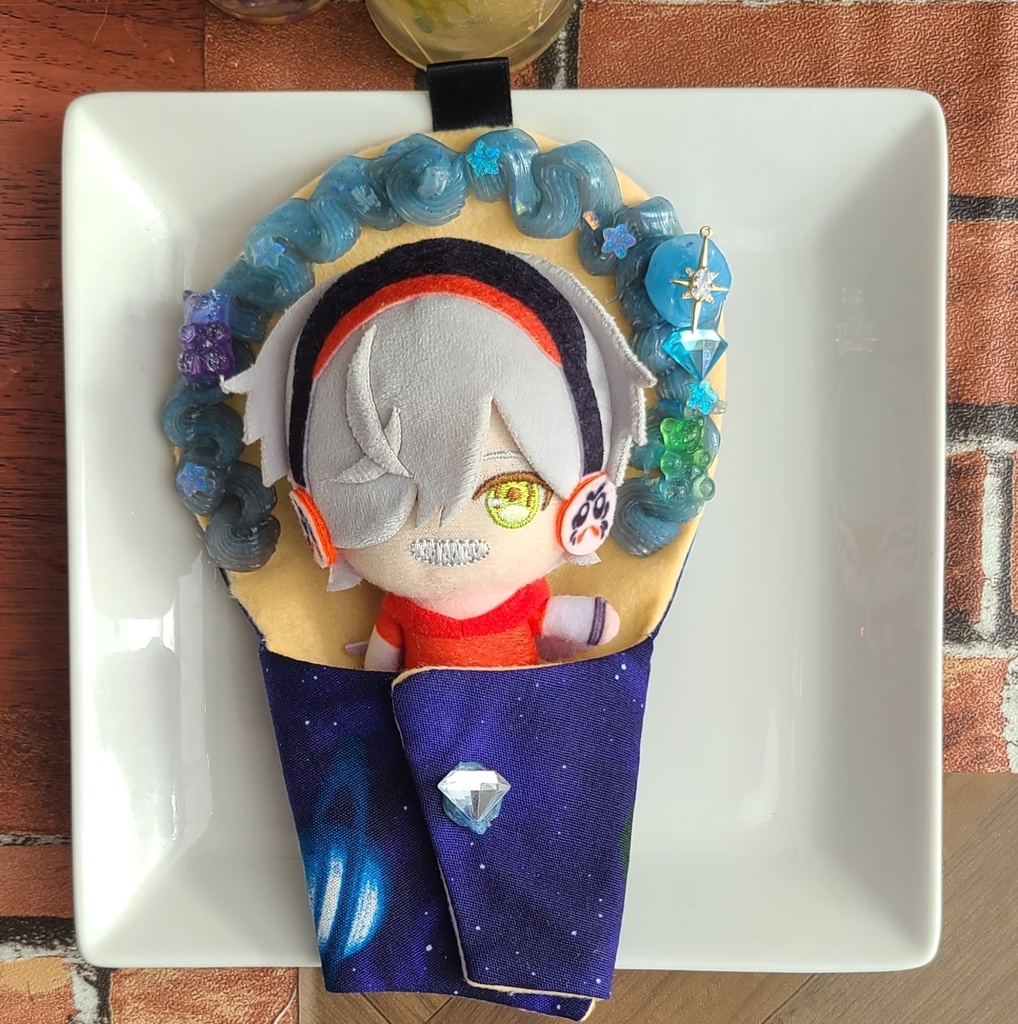 クレープ風 おくるみぬい服