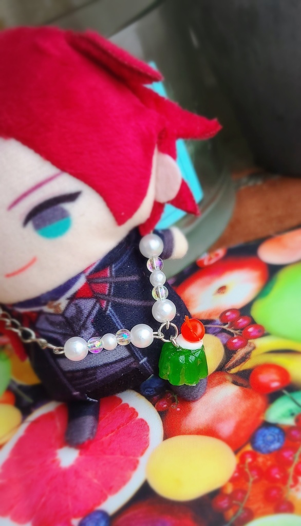 レトロ喫茶 クリームソーダゼリー バックチャーム