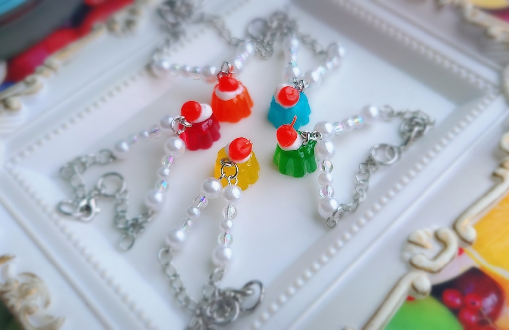 レトロ喫茶 クリームソーダゼリー バックチャーム