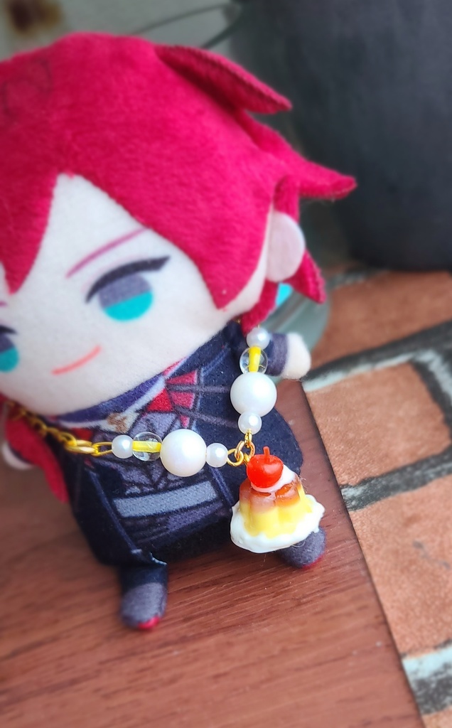 レトロ喫茶 プリンアラモード バックチャーム