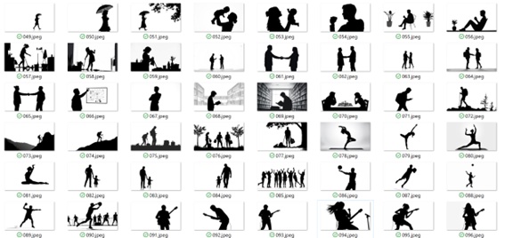 シルエット ビジネス・日常・クリエイティブ