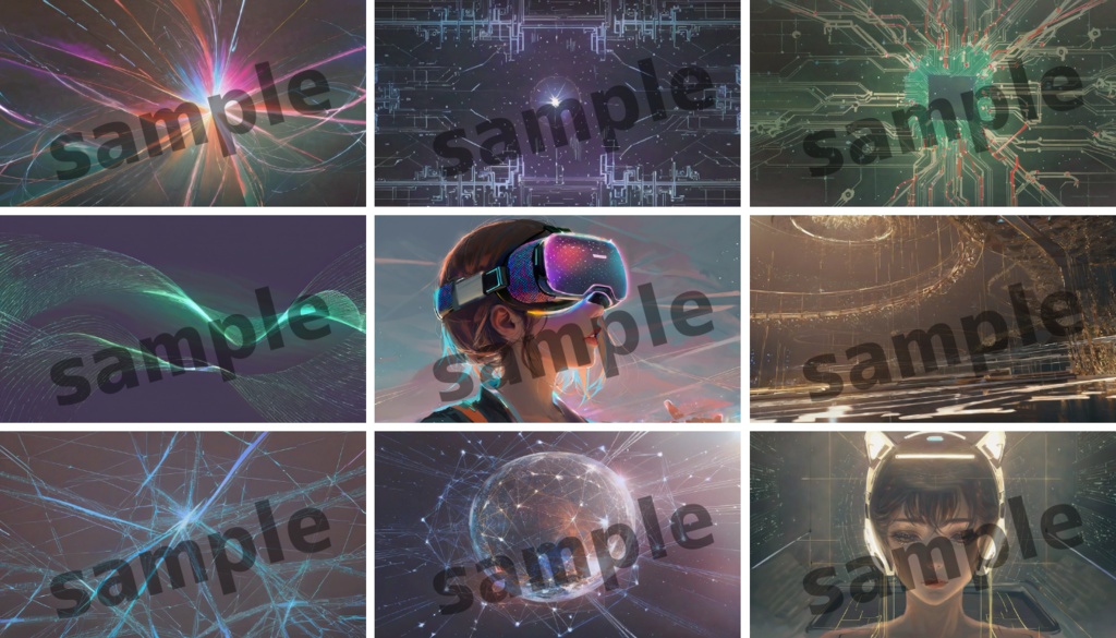 未来感を一瞬で演出!AIテクノロジー背景素材集〈商用利用可〉