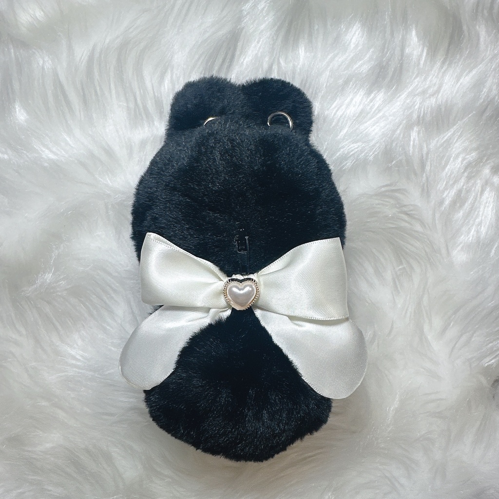 ぬい用 アクセサリー リボン/bow(推し色 白/white)