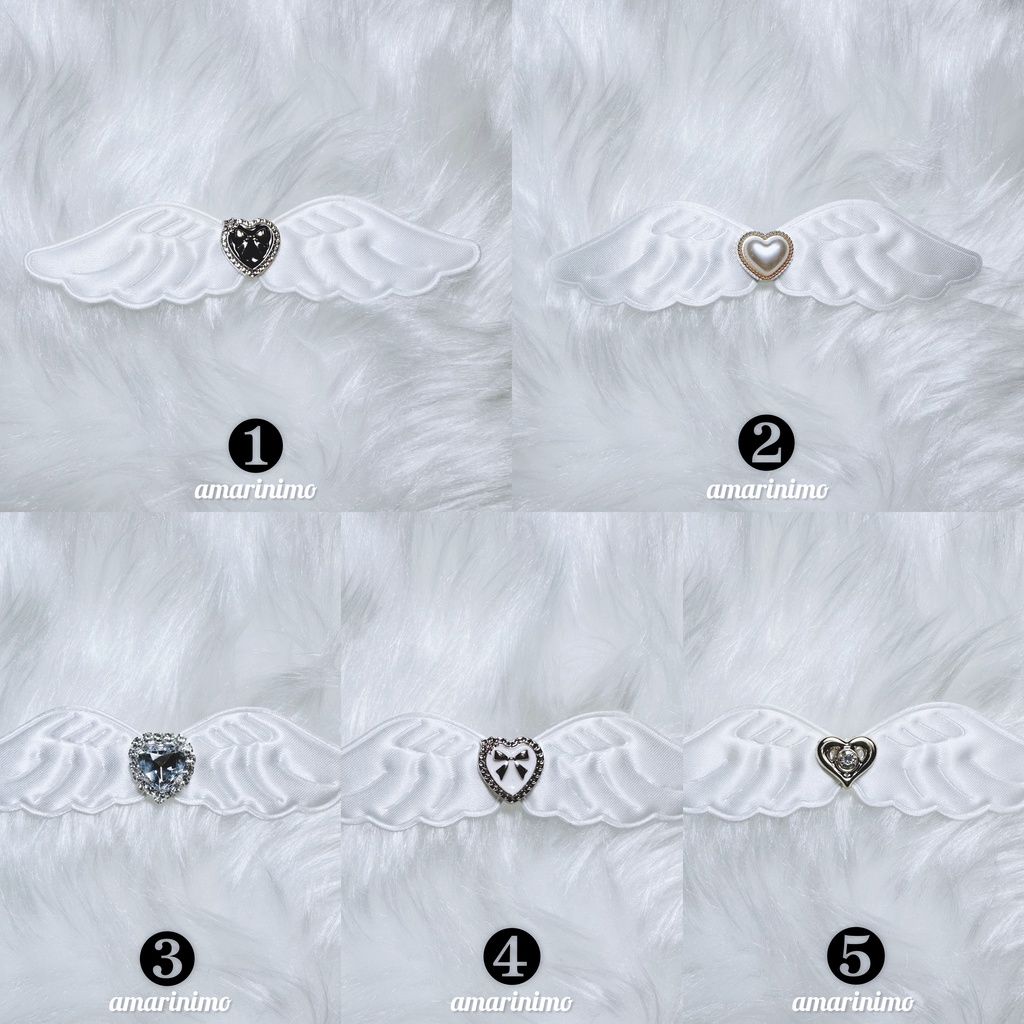 ぬい用 アクセサリー 羽/wing(白/white)