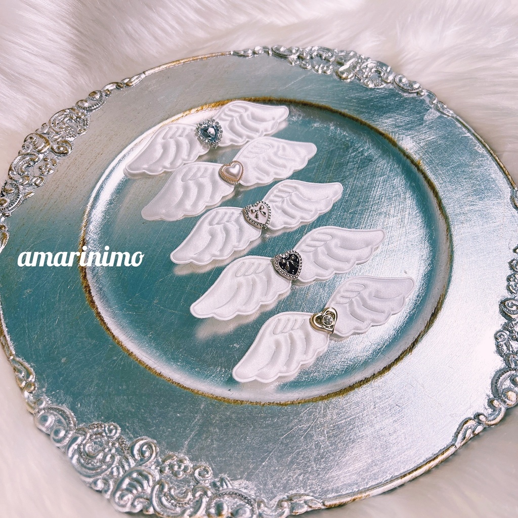 ぬい用 アクセサリー 羽/wing(白/white)